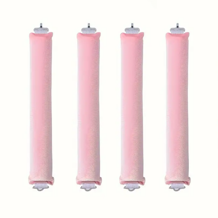 Heatless Hair Curler Set - Soft Curls While You Sleep-Pink-4 pieces-The Livary