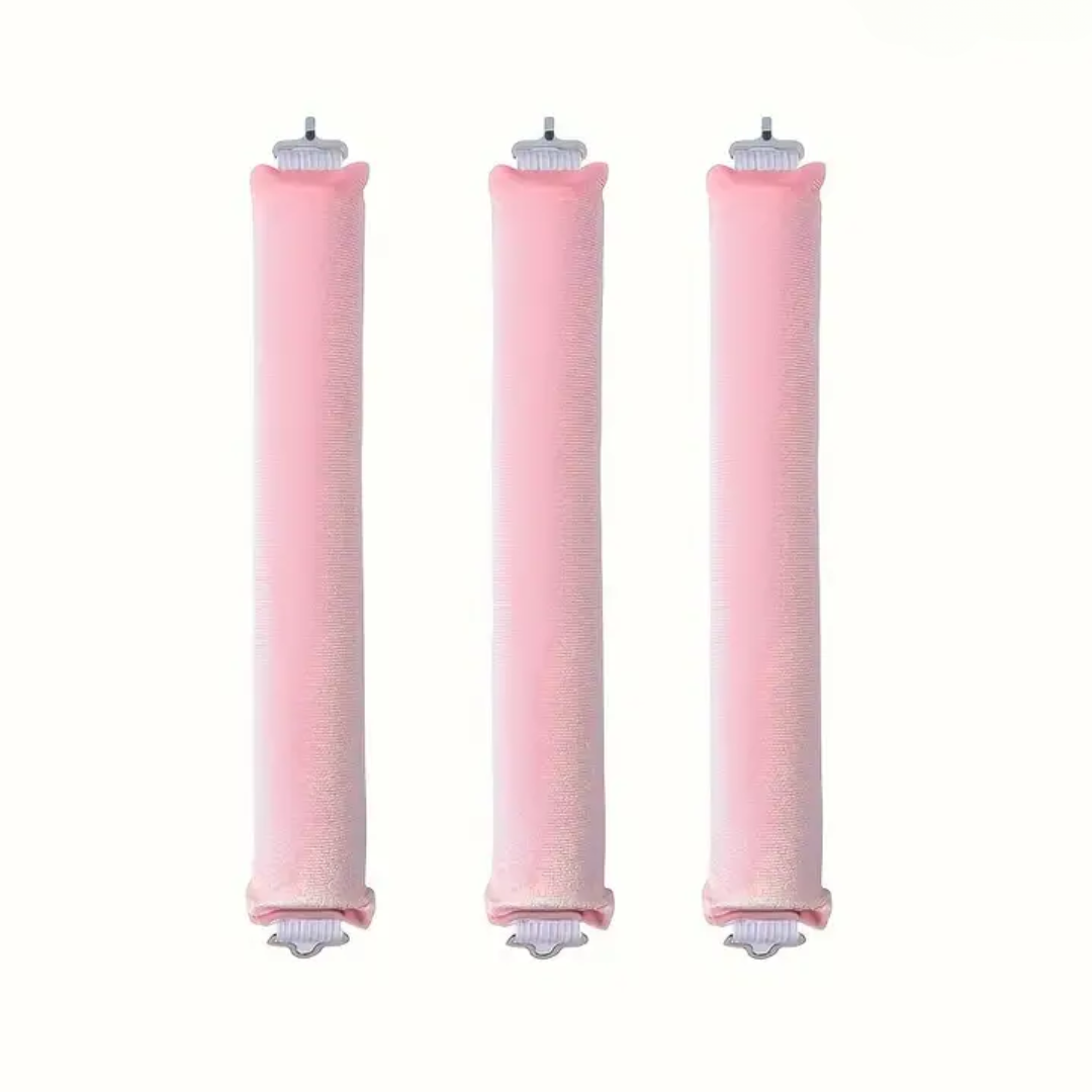 Heatless Hair Curler Set - Soft Curls While You Sleep-Pink-3 pieces-The Livary