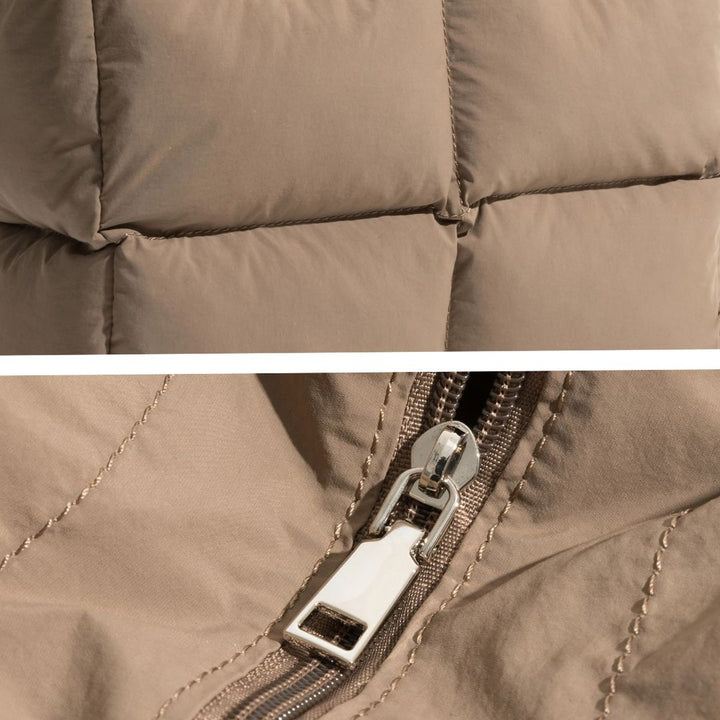 Stylish Puffer Shoulder Bag - Aurora-Brown-The Livary