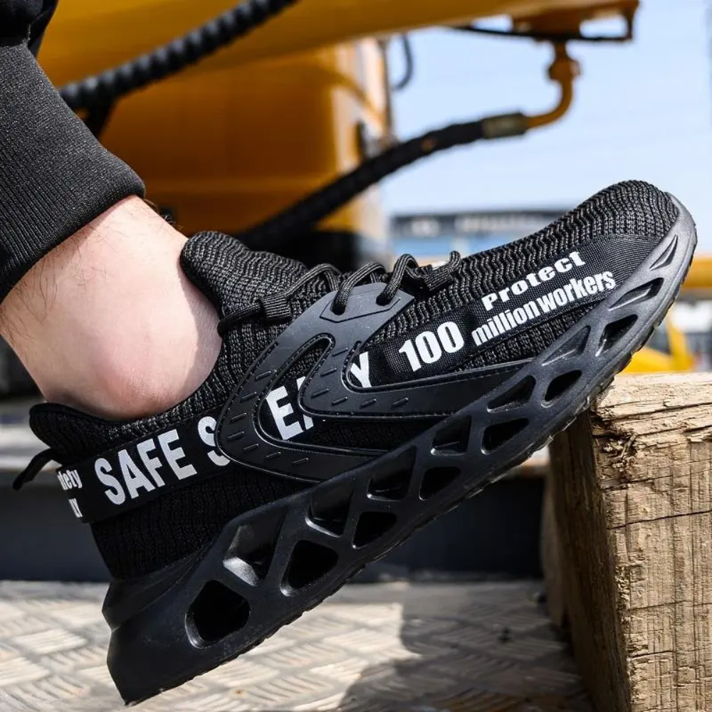Ultralight Breathable Safety Shoes - ProGuard-Black-6.5-The Livary