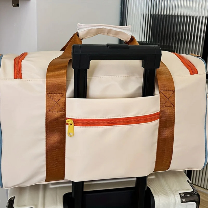 Lightweight Duffle Bag with Colour Blocks - FlexaBag-The Livary