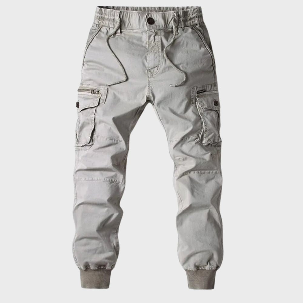 Cool Cargo Joggers for Men - Dexter-Light grey-29-The Livary
