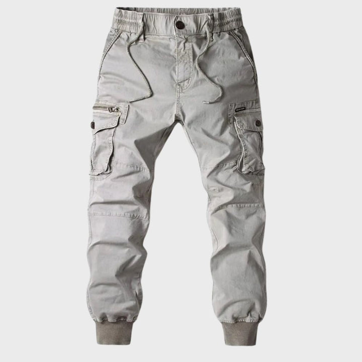 Cool Cargo Joggers for Men - Dexter-Light grey-29-The Livary
