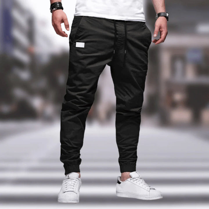Stylish Men's Cargo Trousers - Ragnar-Black-M-The Livary