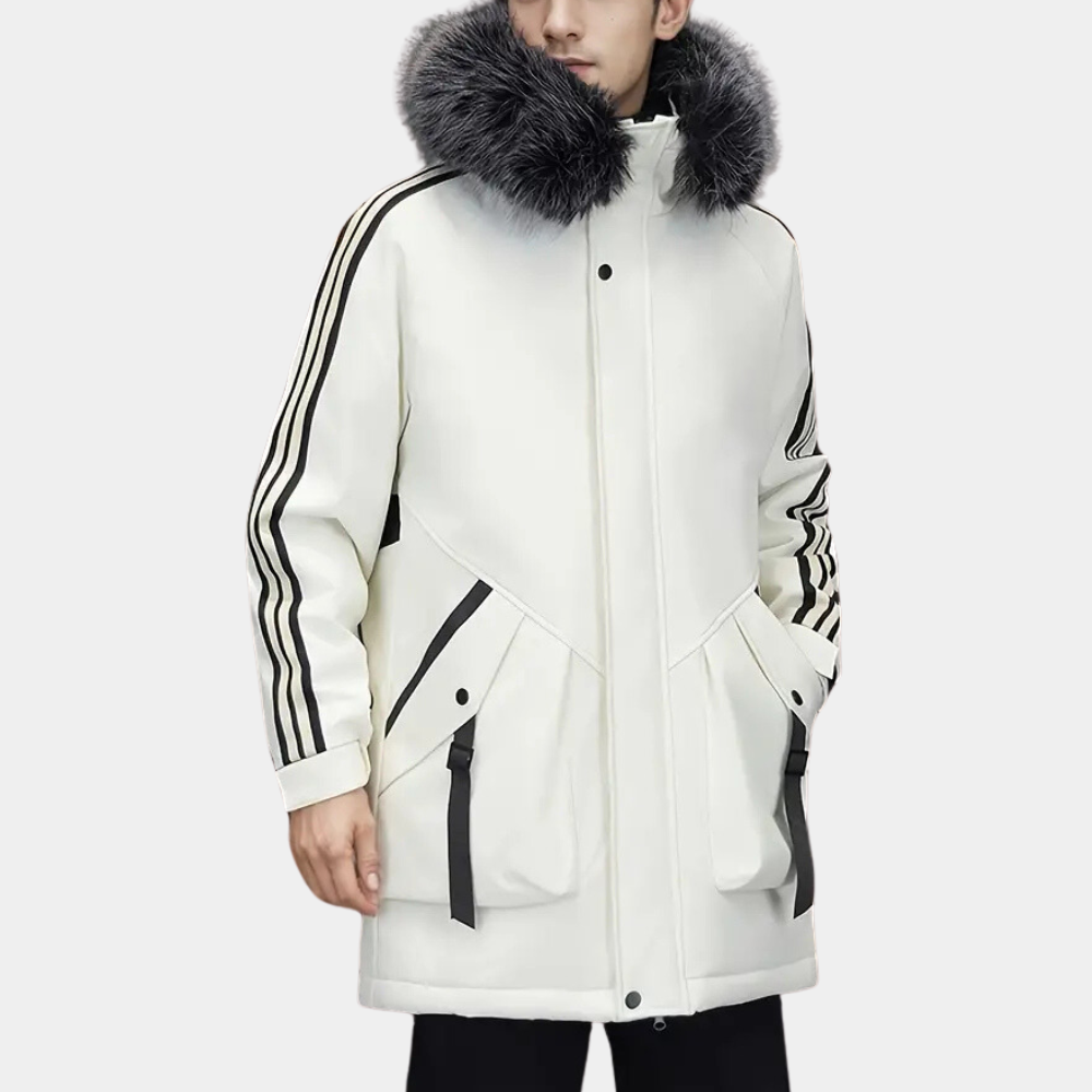Modern Winter Jacket for Men - Maxim-Black-S-The Livary