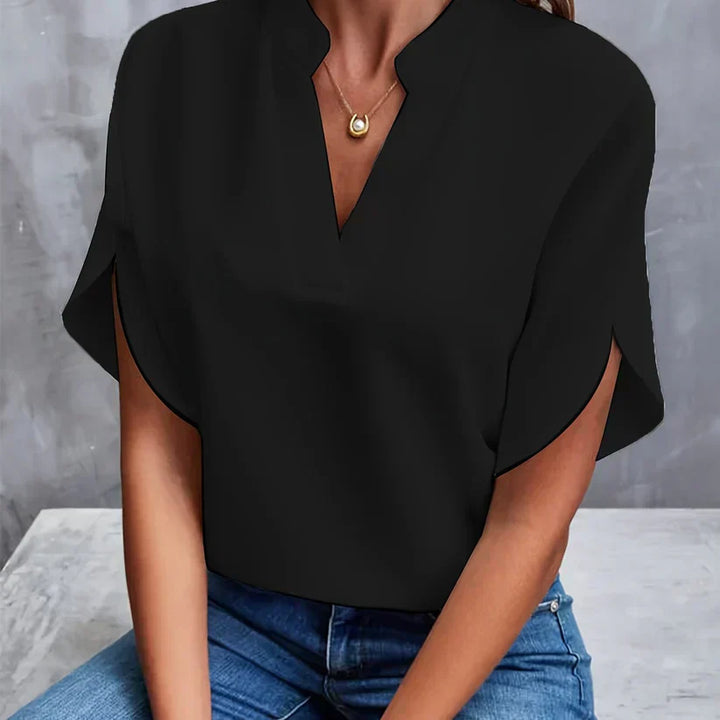 Elegant and Lightweight Ladies' Blouse – Isabella-Black-XS-The Livary