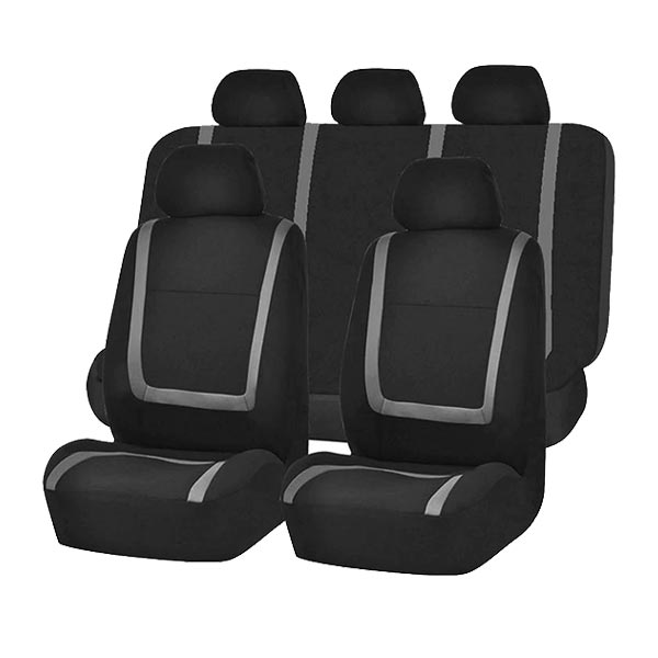 9-Piece Universal Car Seat Covers – AutoLuxe-Gray-The Livary