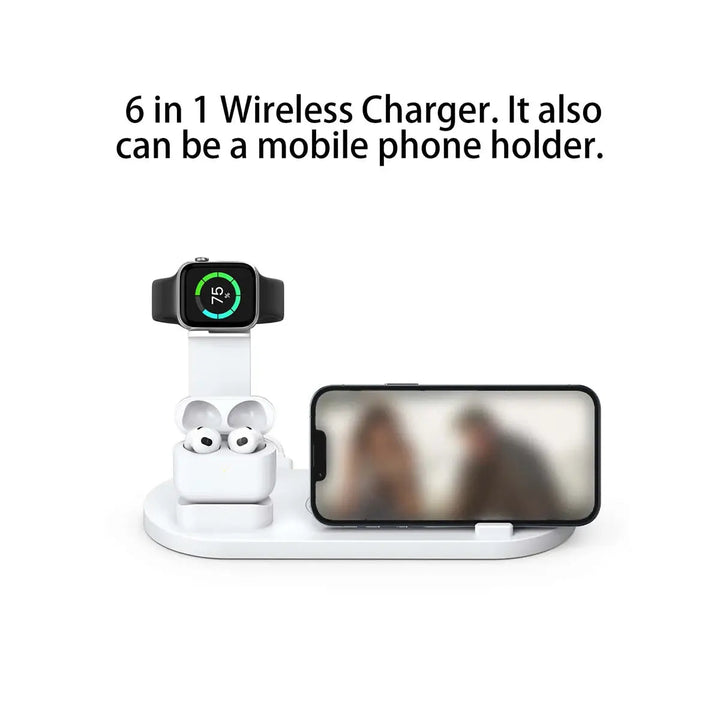 Wireless Charging Station – Chargix-White-The Livary