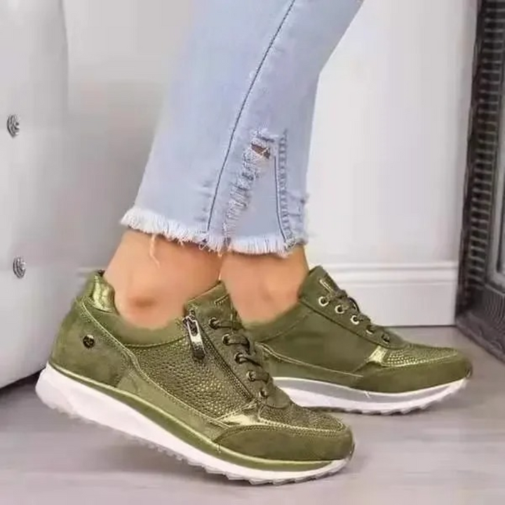 Comfortable Waterproof Women's Shoes - SolEase-Green-2.0-The Livary