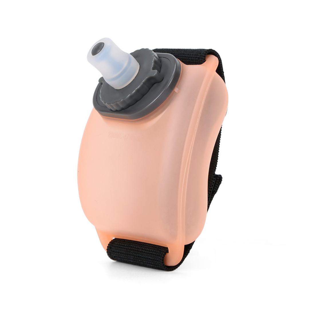 Adjustable Compact Wrist Water Bottle - FlowBand-Orange-The Livary