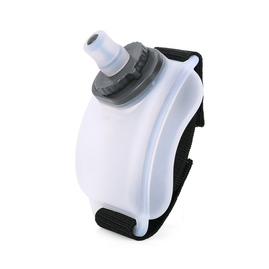 Adjustable Compact Wrist Water Bottle - FlowBand-White-The Livary