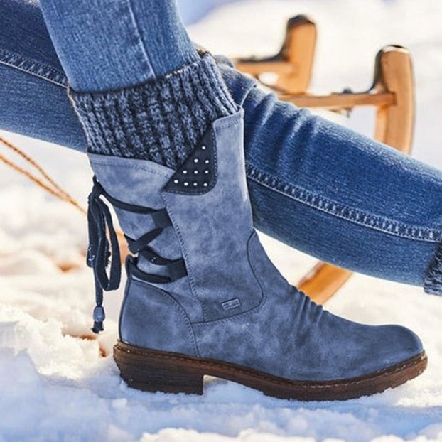 Luxurious Leather Shoes - Claire-Blue-2.5-The Livary