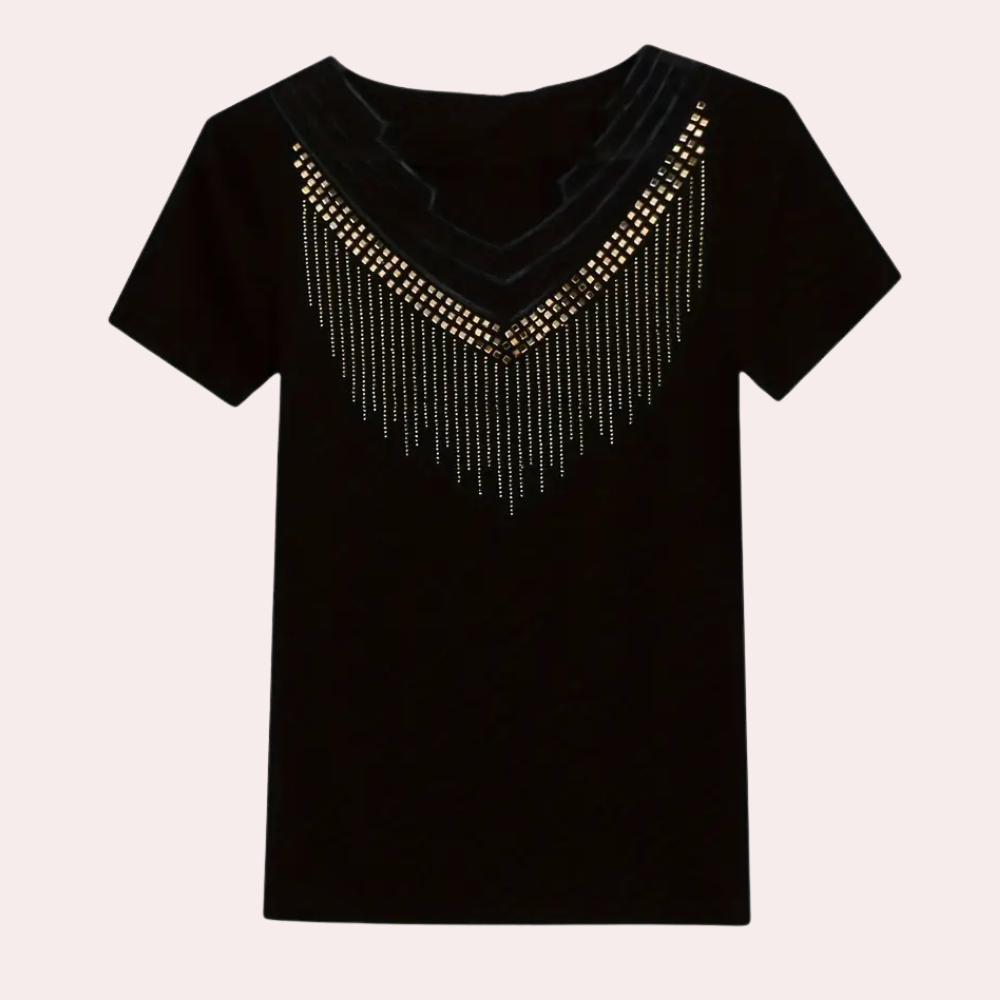 Trendy Sequin Blouse for Women - Lena-XS-The Livary