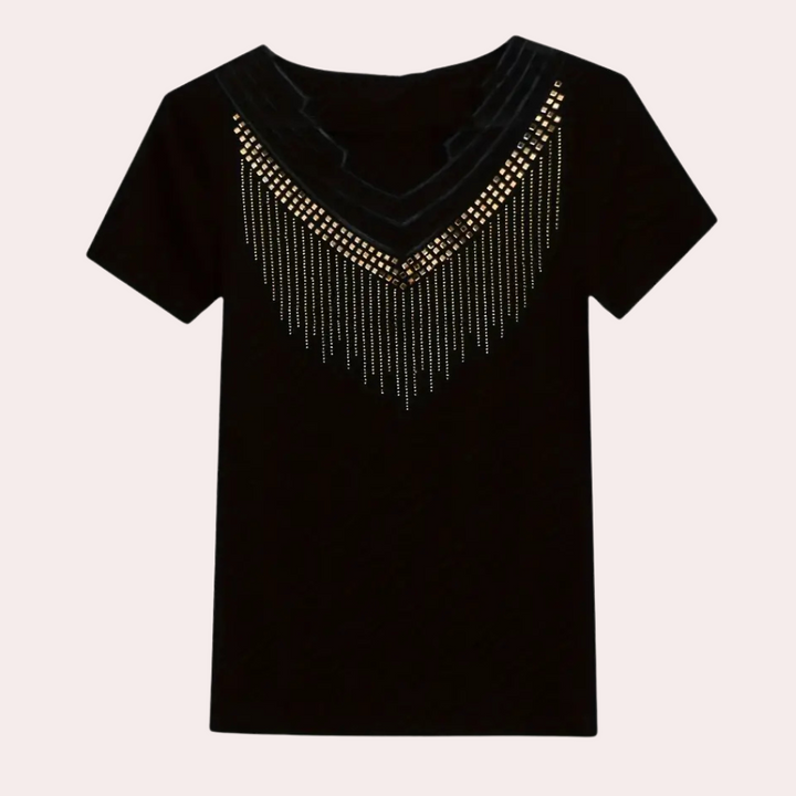 Trendy Sequin Blouse for Women - Lena-XS-The Livary