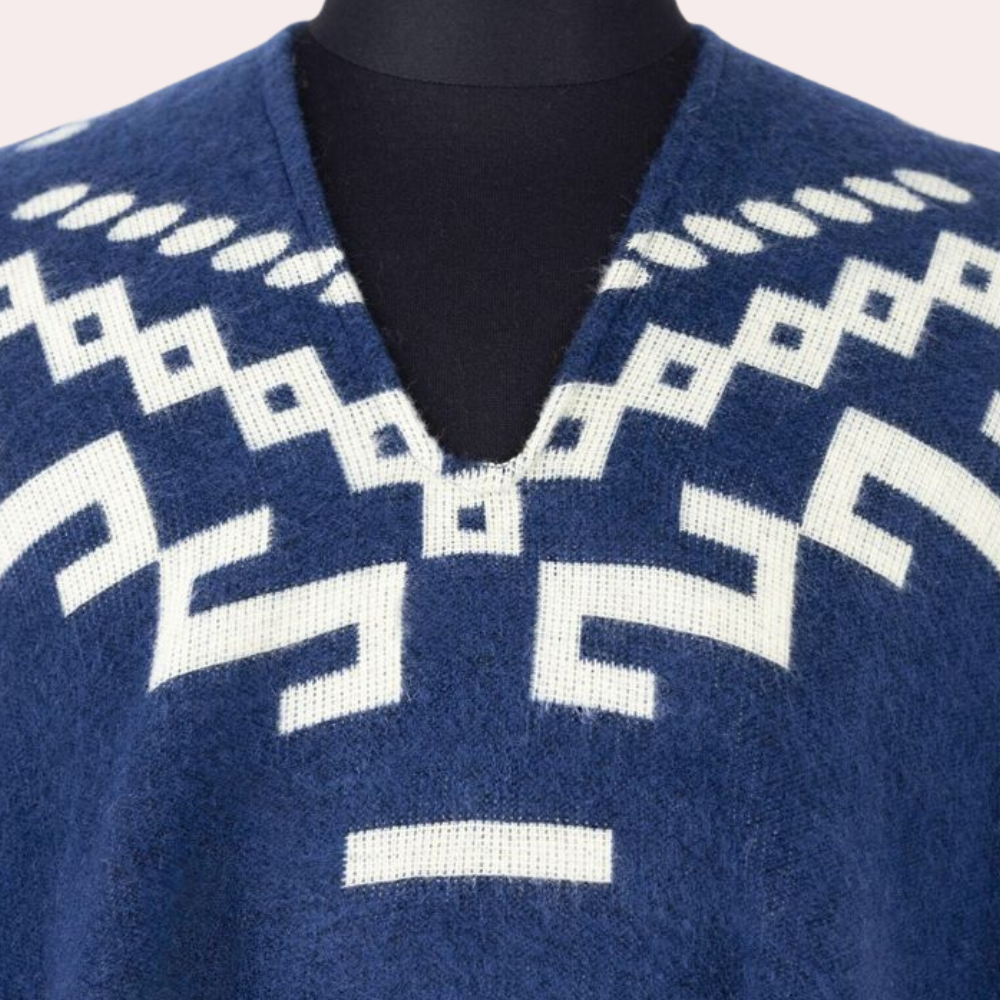 Warm Poncho for Men - Kael-Black-The Livary