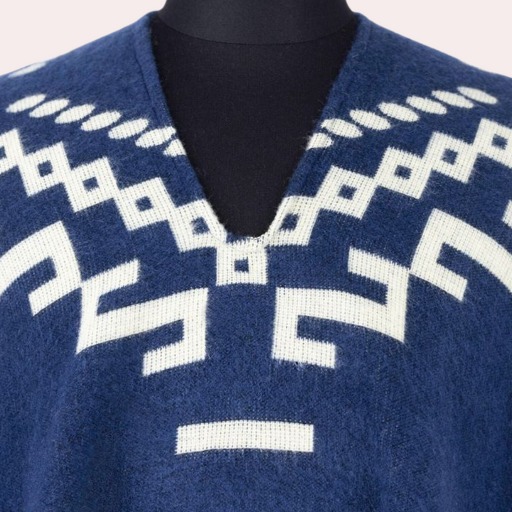 Warm Poncho for Men - Kael-Black-The Livary
