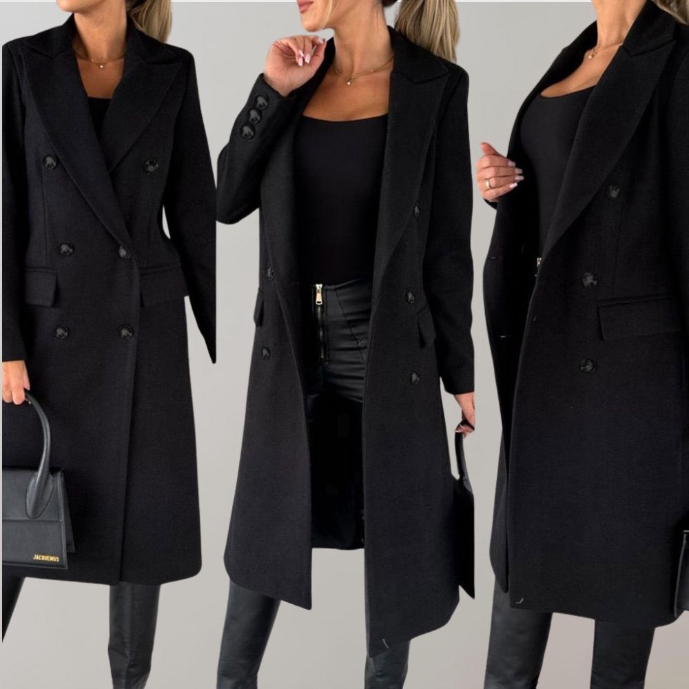 Stylish Long Winter Coat for Women - Elara-Pink-S-The Livary