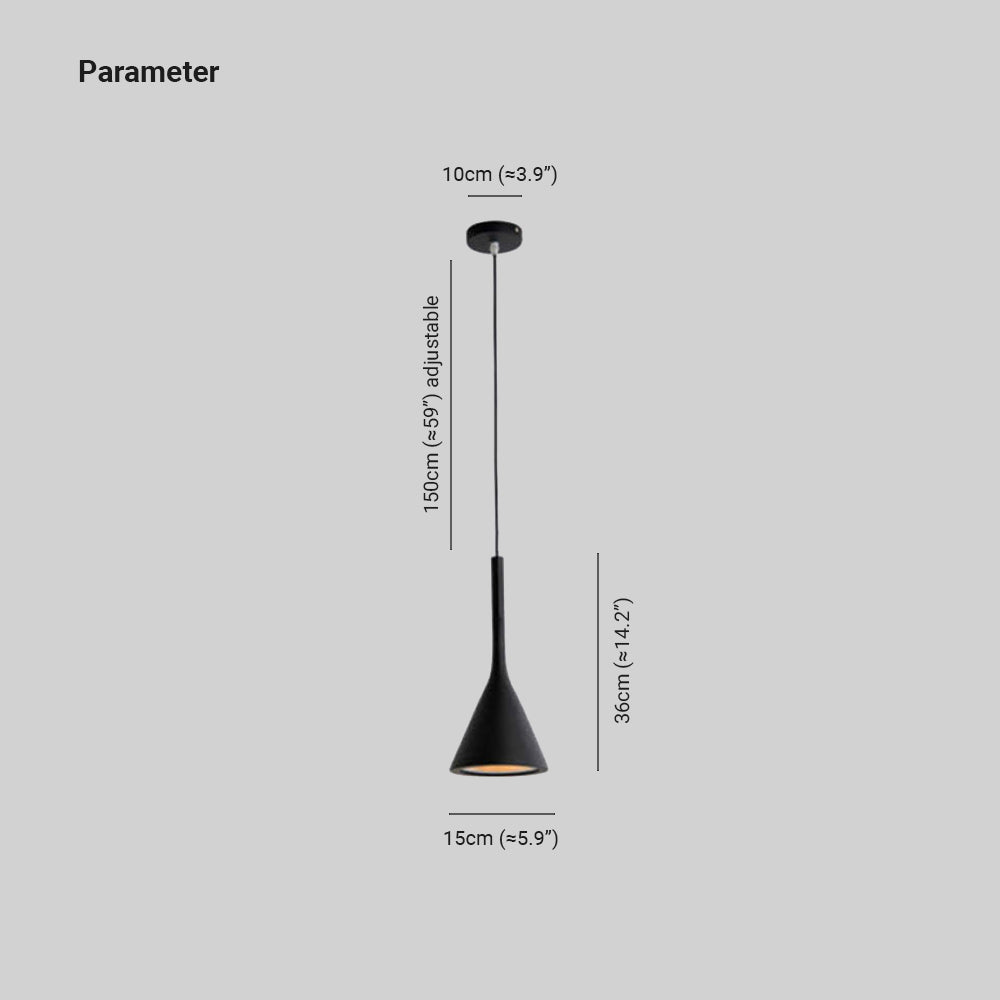 Modern Triangle Pendant Lamp - Trionda-Black-The Livary