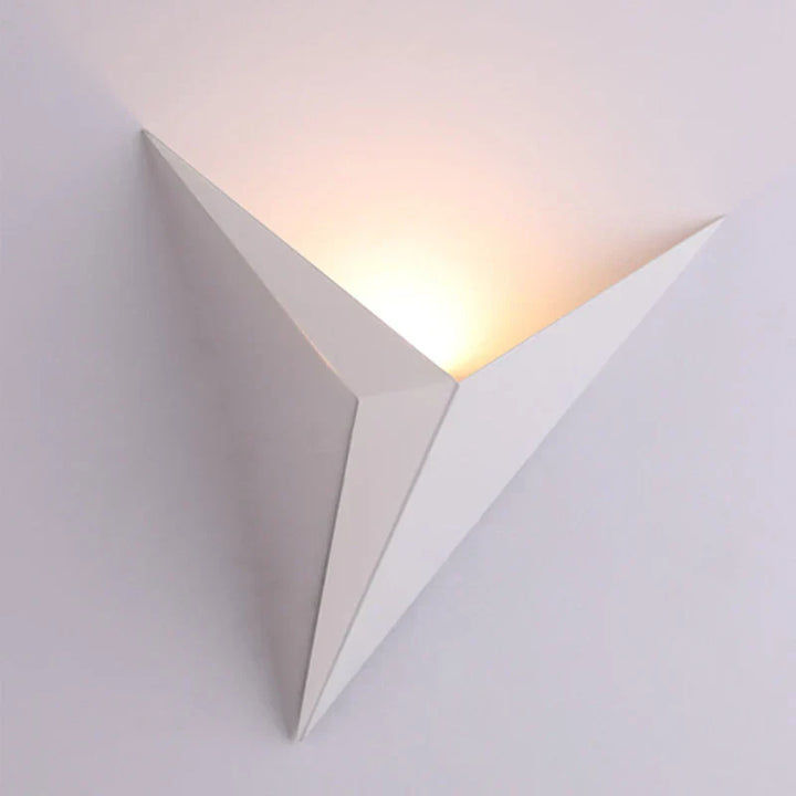 Modern Triangular Wall Lamp - TrigoLux-White-Warm Wit-The Livary