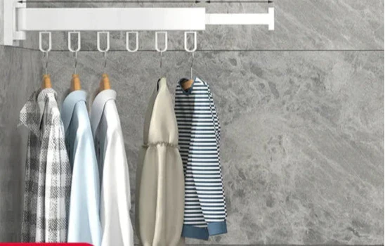 Clothes Drying Rack – Dryvo-1-folded rod white-The Livary