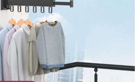 Clothes Drying Rack – Dryvo-1-folded rod black-The Livary