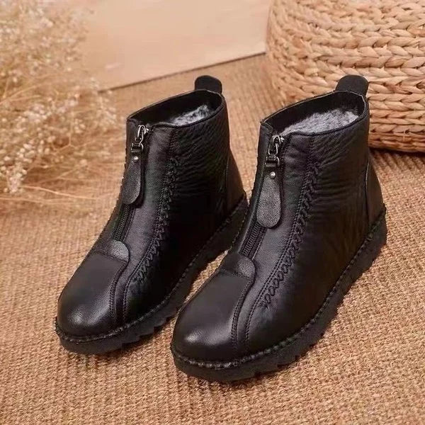 Ladies' Winter Ankle Boots - CozyStep-Black-2.5-The Livary