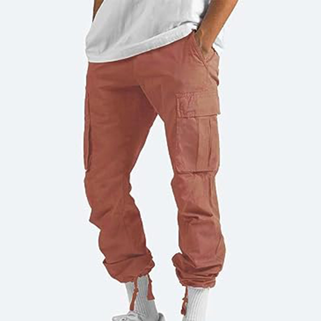 Howard - Casual Cargo Trousers for Men-Grey-S-The Livary