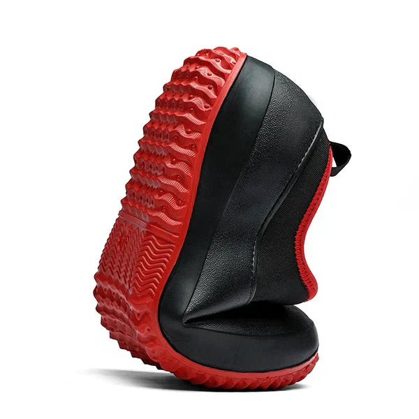 Waterproof Slip-On Work Shoes for Comfort and Safety – Lennart-Red-3-The Livary