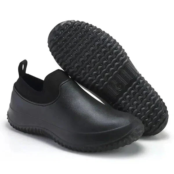 Waterproof Slip-On Work Shoes for Comfort and Safety – Lennart-Black-3-The Livary