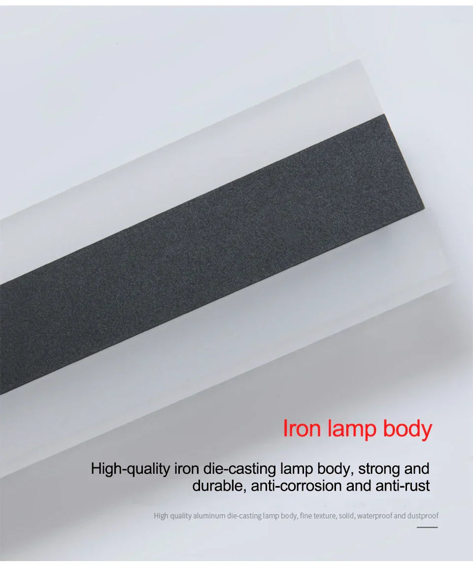 Waterproof Outdoor Wall Lamp - AquaLume-Warm White-11.81 x 3.54 inches 9W-The Livary