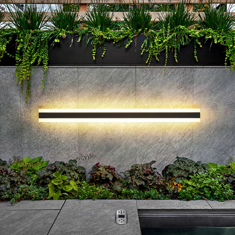 Waterproof Outdoor Wall Lamp - AquaLume-Warm White-11.81 x 3.54 inches 9W-The Livary