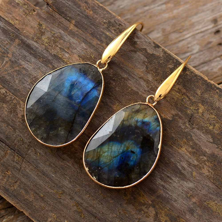 Labradorite Dreamy Earrings - Lunaris-The Livary