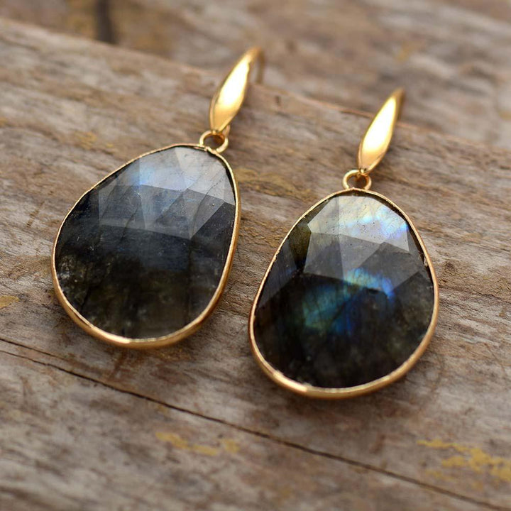 Labradorite Dreamy Earrings - Lunaris-The Livary