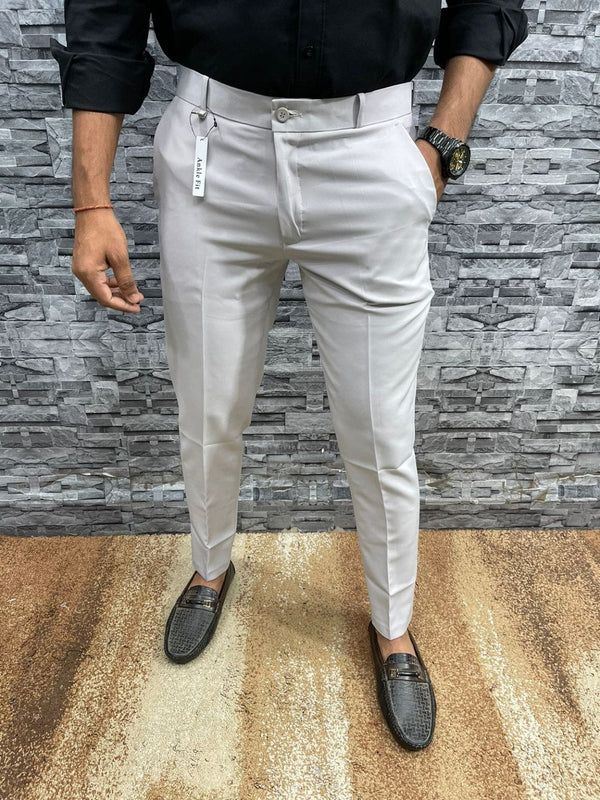 Slim Fit Formal Men's Trousers – Milan-Black-18-The Livary
