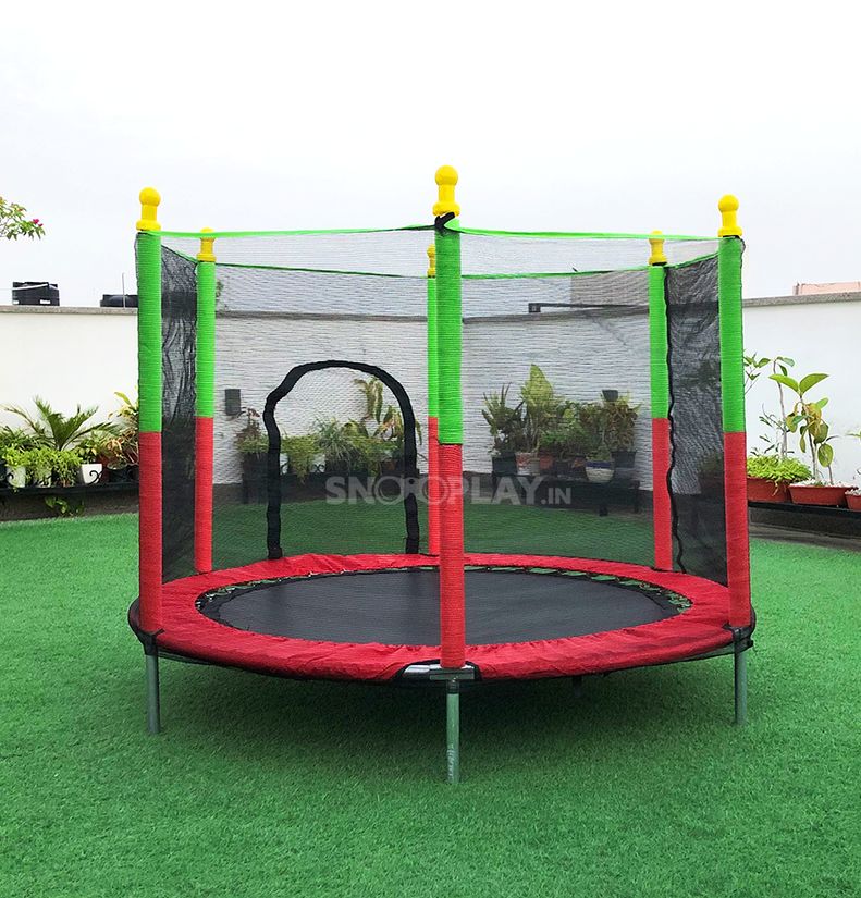 Children's trampoline with safety net – Jumpie KidsTramp-The Livary