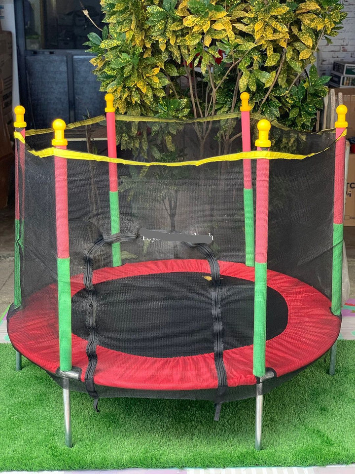 Children's trampoline with safety net – Jumpie KidsTramp-The Livary