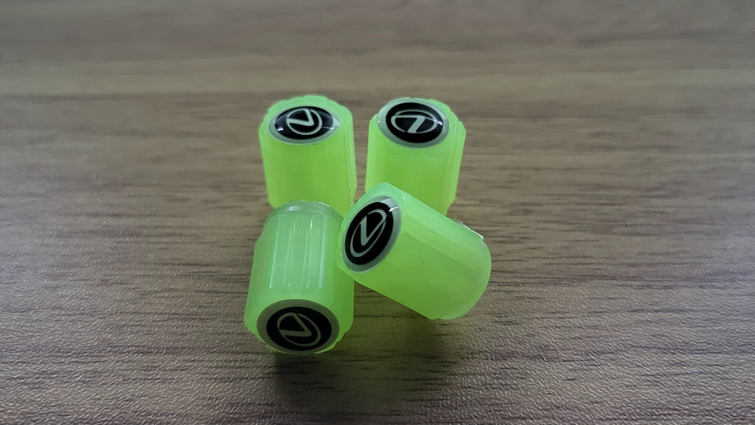 Set of 4 Glow-in-the-Dark Valve Caps with Logo – LuxaGlow-Lexus-The Livary