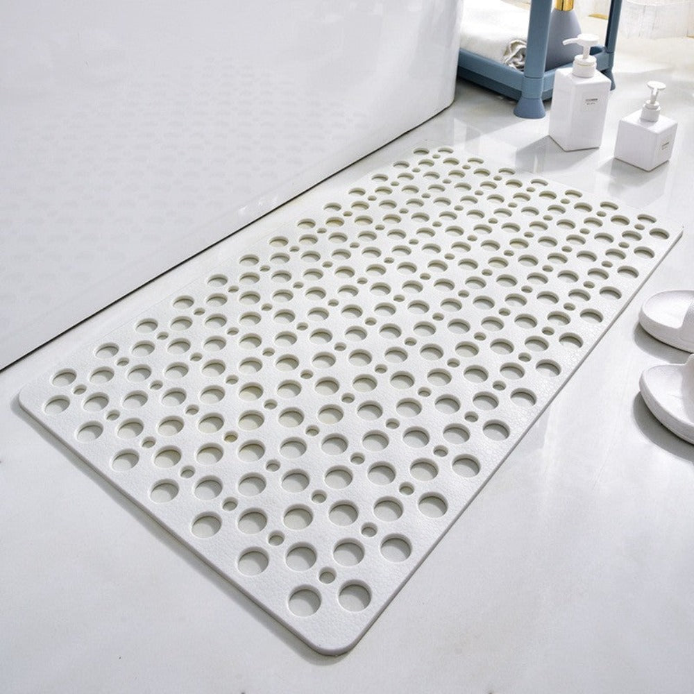 Anti-slip & Antibacterial Shower Mat – GripGuard-White-S (35x67CM)-The Livary