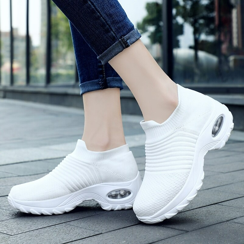 Orthopaedic Hypersoft Running Shoes for Women – Eliana-White-3-The Livary