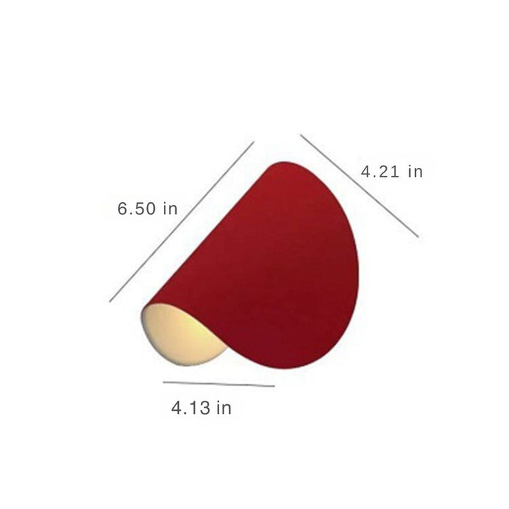 Modern Coloured Wall Lamp - ColorVibe-Red-The Livary