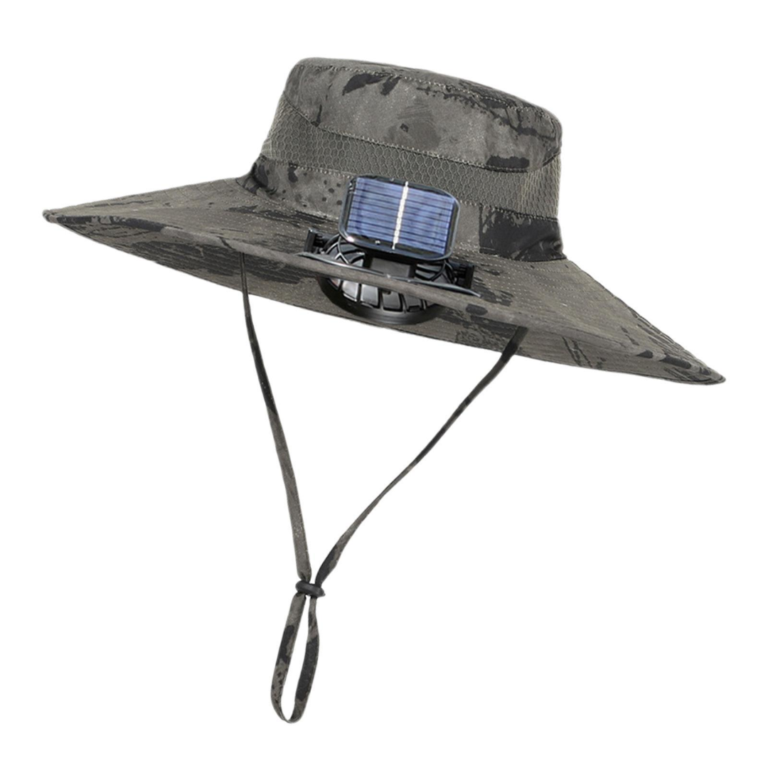 Outdoor sun hat with integrated solar fan – CoolBreeze Solar-A-The Livary