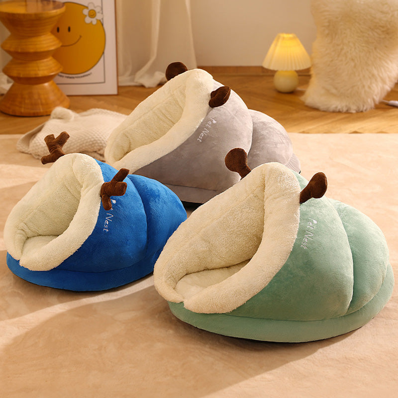 Soft Snuggle Bed for Cats and Dogs - SnugglePaw-Green-S-The Livary