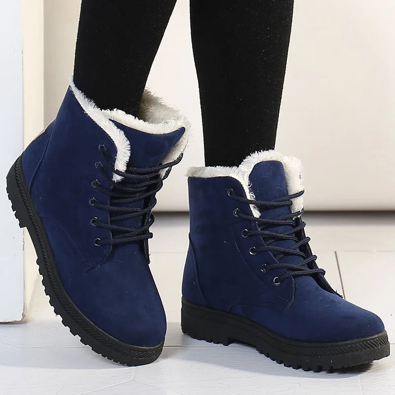 Warm Ladies Winter Boots - Aria-Blue-2.5-The Livary