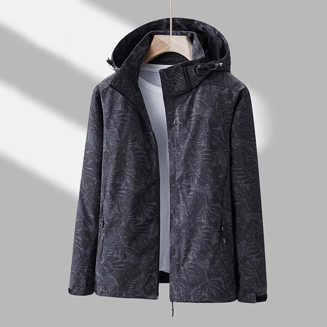 Windproof Ladies Jacket with Hood - Ayla-Black-M-The Livary