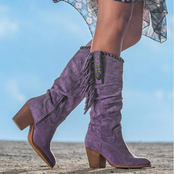 Western Boots - Dakota-Purple-2.0-The Livary