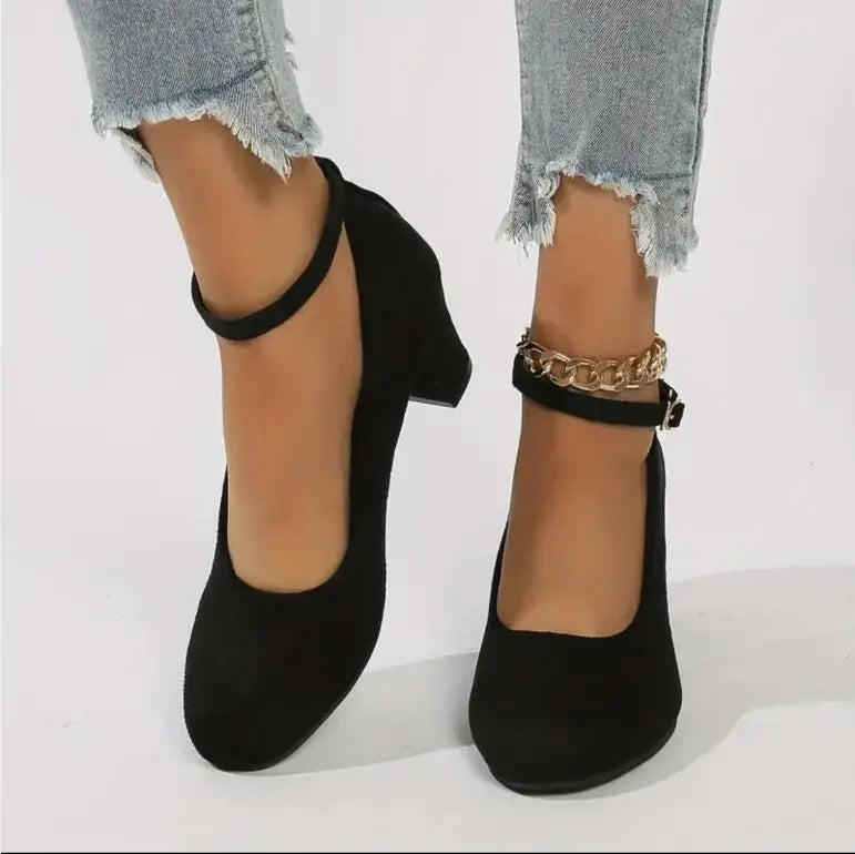 Orthopaedic Elegant Ladies' Shoes with Ergonomic Design – Celeste-Black-3-The Livary