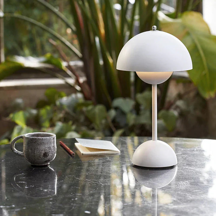 LED Table Lamp - MoonGlow-White-The Livary