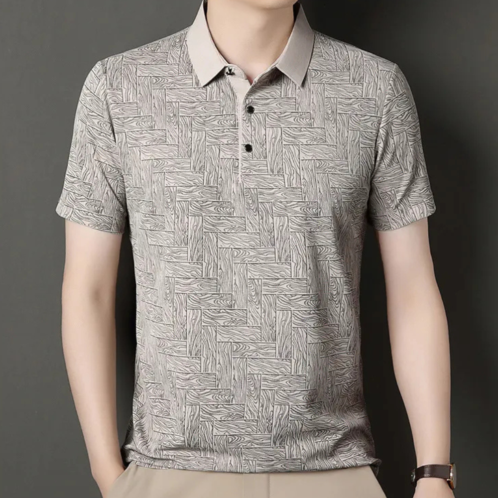 Casual Men's T-Shirt - Noah-Beige-S-The Livary
