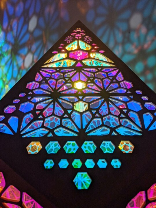 Stained Glass Style LED Table Lamp - LumiAura-The Livary