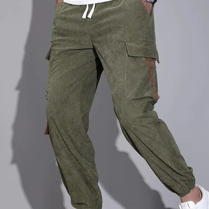 Casual Baggy Cargo Trousers for Men - Zane-Black-XS-The Livary